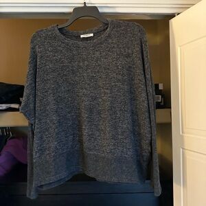 Zenana Outfitters Charcoal Crew Neck Sweater